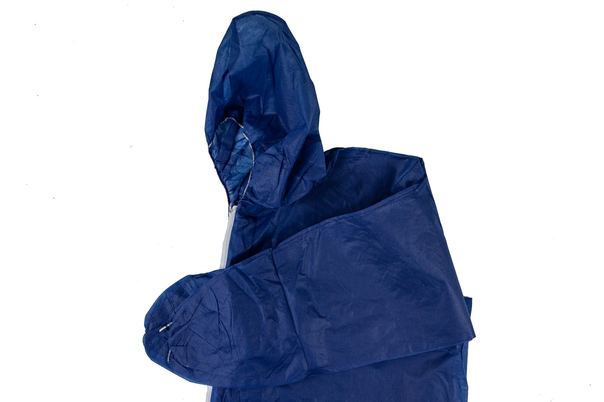PolyLite Coverall, Hood & Boot, Blue
