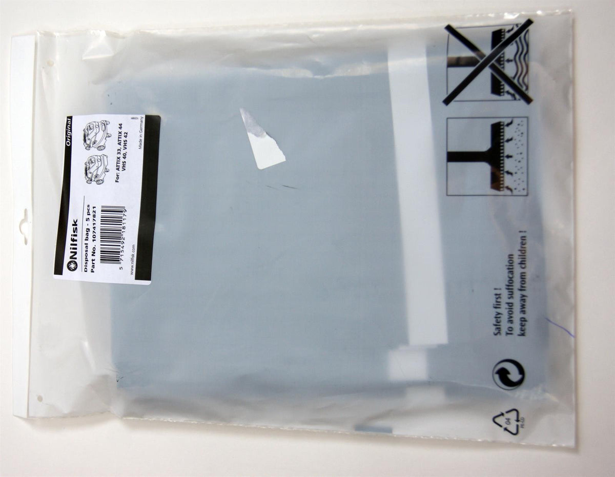 Attix Replacement Liner Bags, Pack of 5