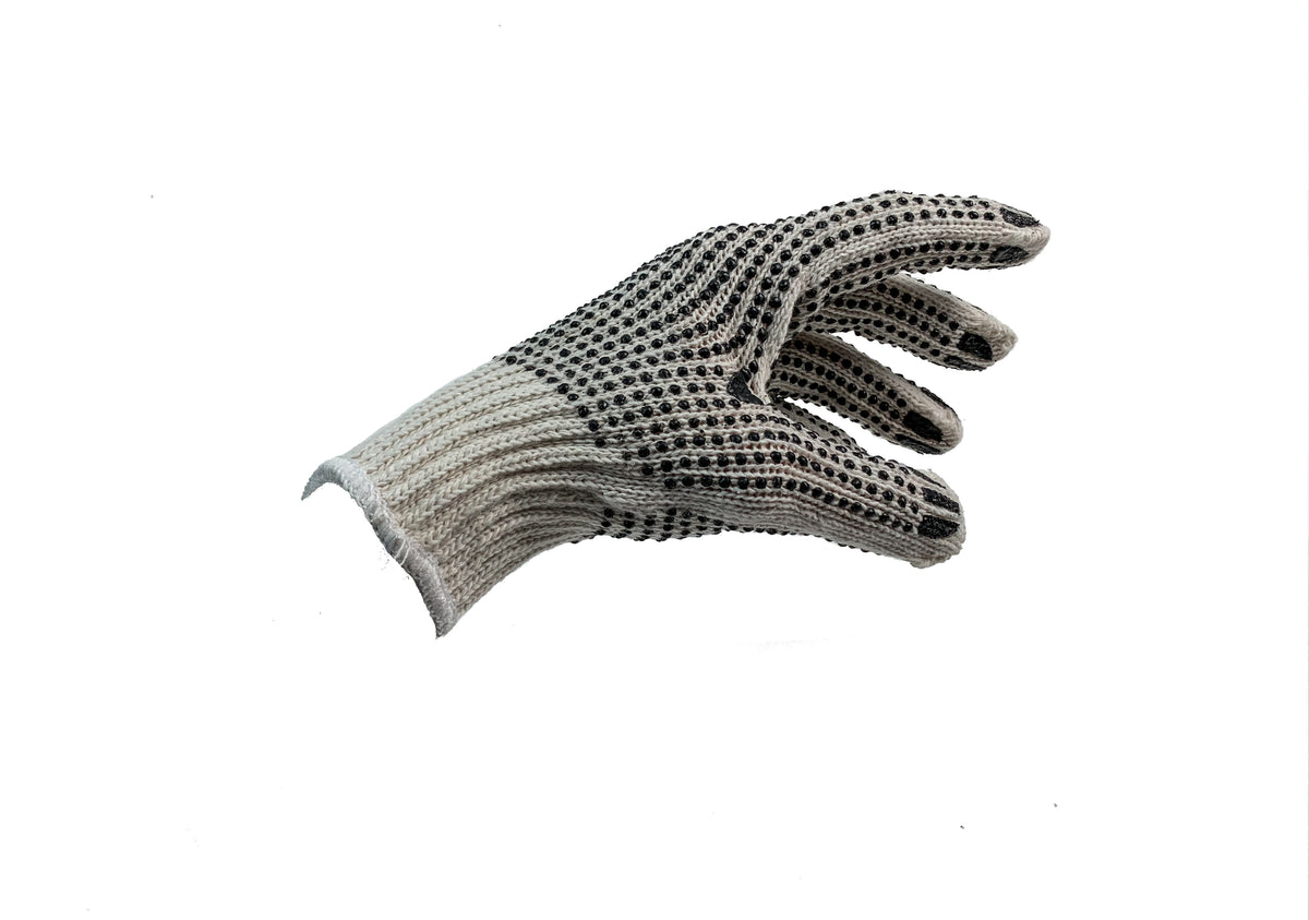 Black Tiger Paw Design, Both Sides String Knit Gloves