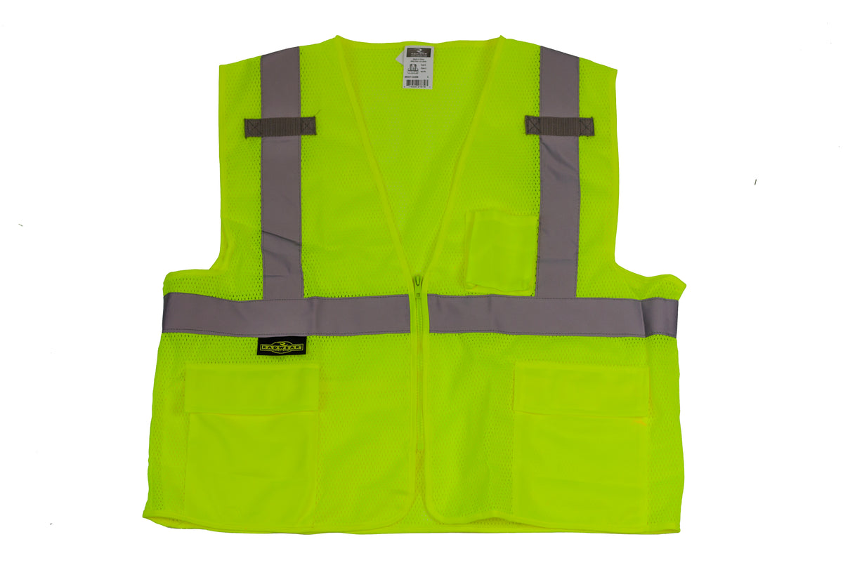 Mesh Hi-Viz Safety Vest, Green