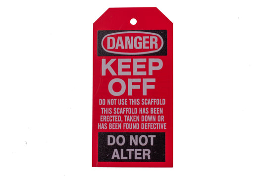 Scaffold Tags, Red