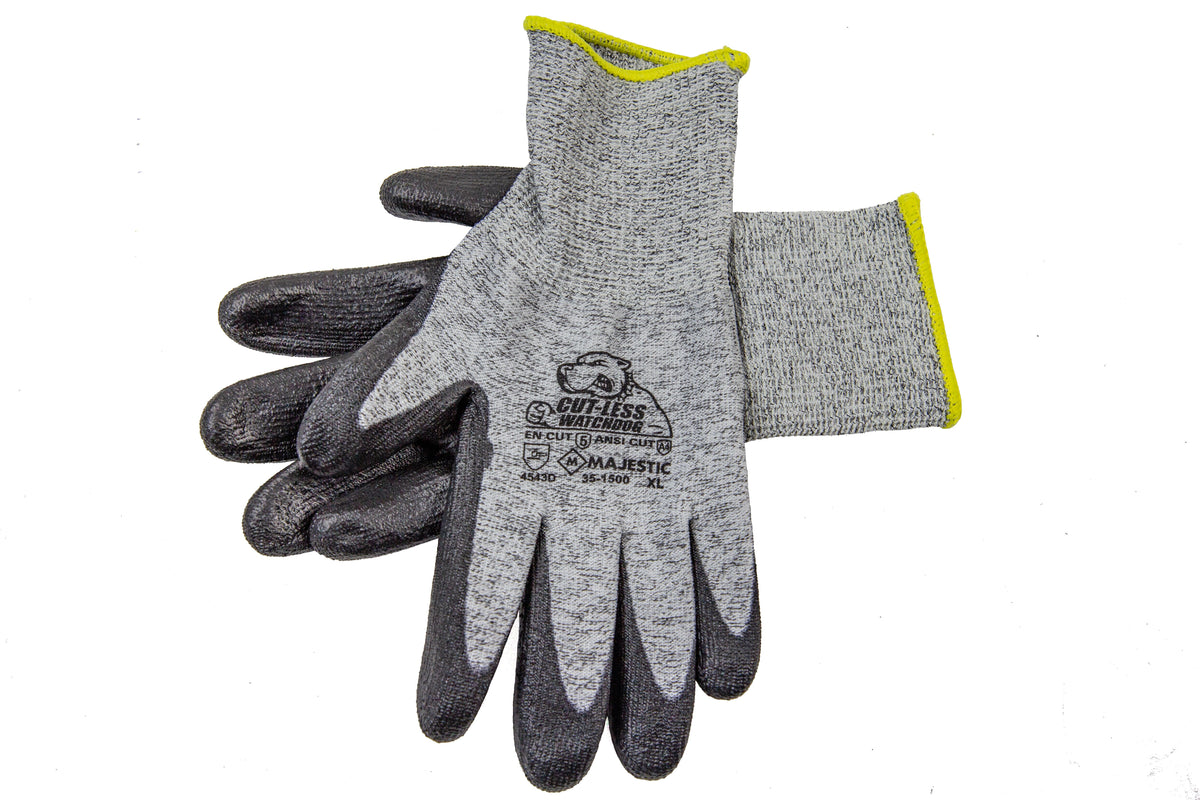 Cut-Less Korplex Glove with Polyurethane Palm, A4