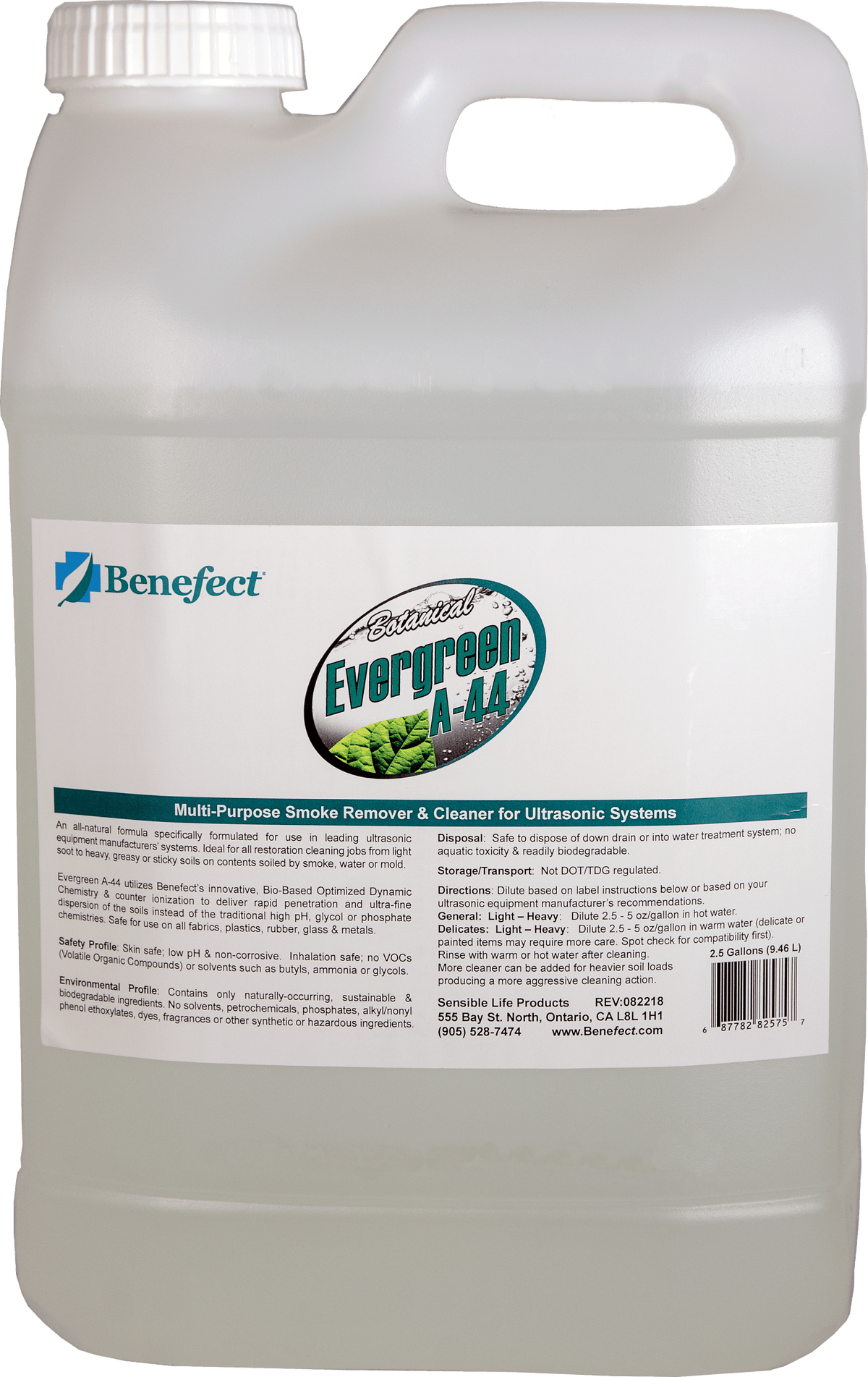 Evergreen A-44 Cleaner, 2.5 Gal. Pail