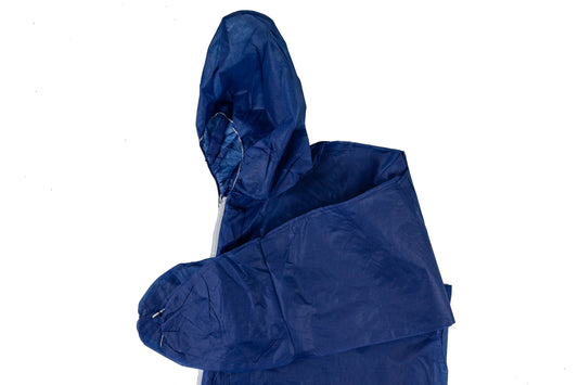PolyLite Coverall, Hood & Boot, Blue