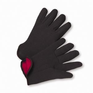 Lined Cotton Brown Jersey Gloves, Per Dozen