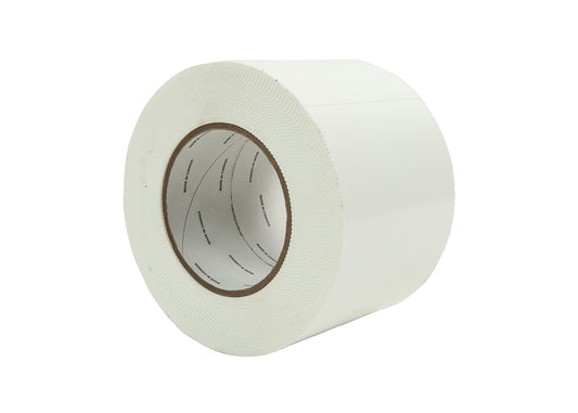 4" Vinyl Poly Tape, White, Per Roll