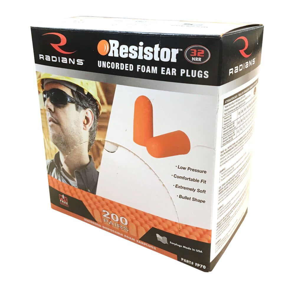 Foam Ear Plugs, 200/Box