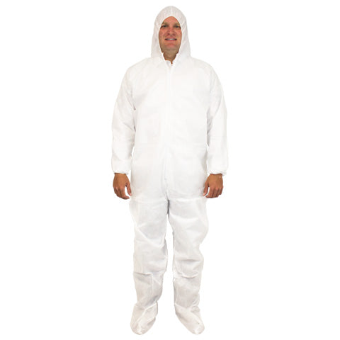 ProMax II, SMS Coverall, Hood & Boot, White