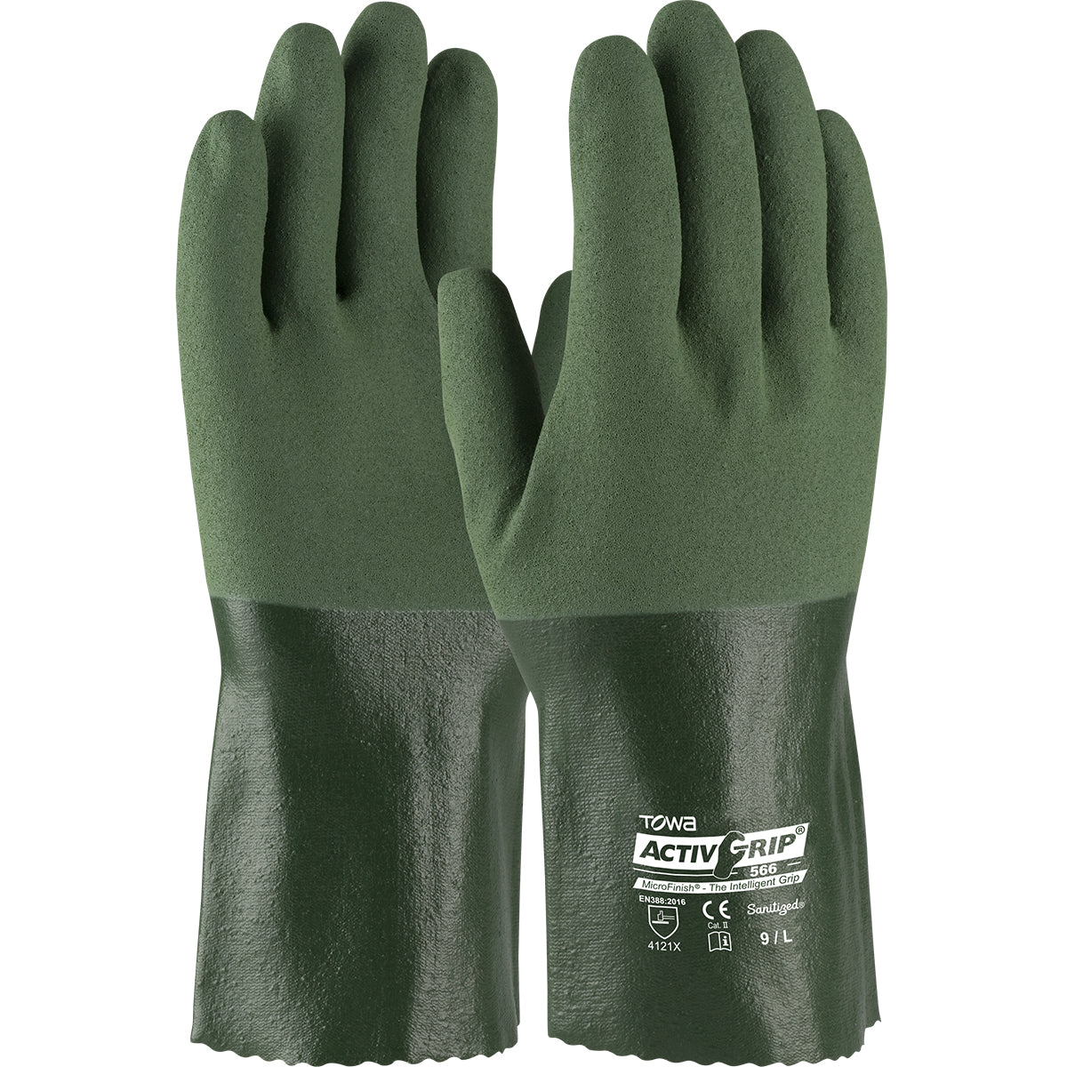 ActivGrip™ Nitrile Coated Glove with Cotton Liner, 12", Per Dozen