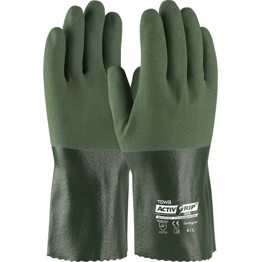 ActivGrip™ Nitrile Coated Glove with Cotton Liner, 12", Per Dozen