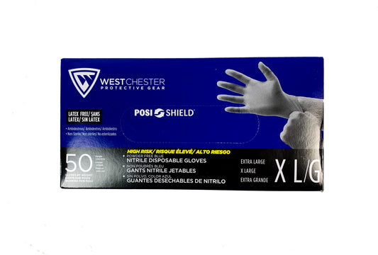 High Risk 8 Mil. Industrial Grade, Powder Free Nitrile Gloves