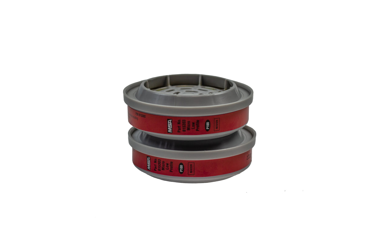 MSA 815369 P100 Low Profile Cartridge, 2-Pack