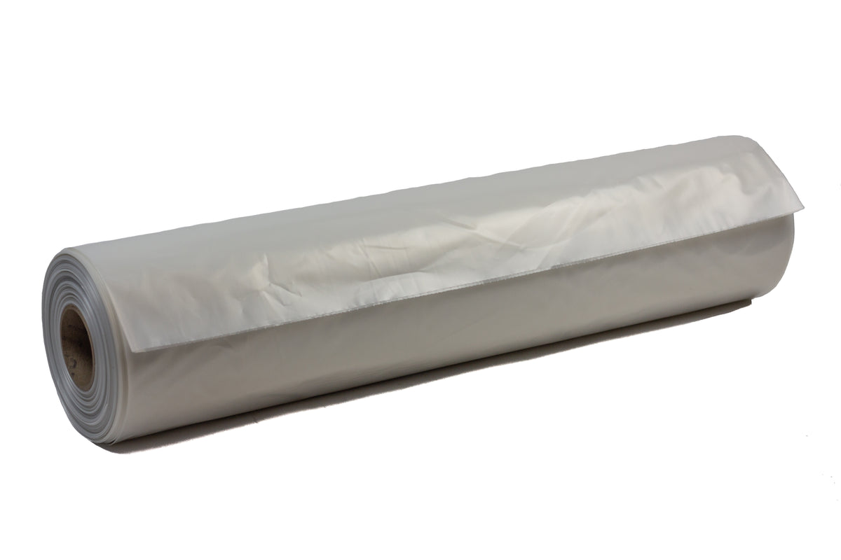 33 x 50 Clear, Unlabeled Trash Bags, 4 Mil