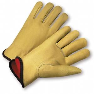 Leather Driver Winter Lined Gloves, Per Dozen