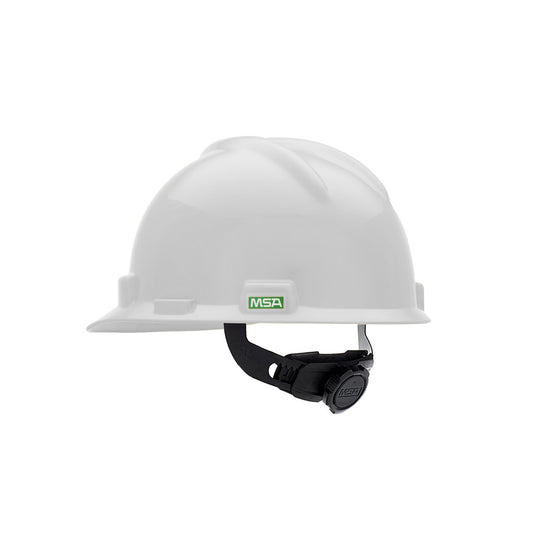 MSA V-Guard Hard Hat with Fas-Trac Suspension, White