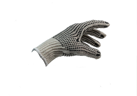 Black Tiger Paw Design, Both Sides String Knit Gloves