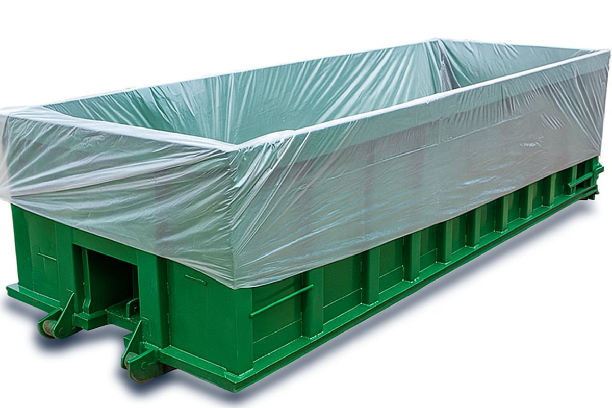 22' x 8' x 8' Polyethylene Dumpster Liners, Clear