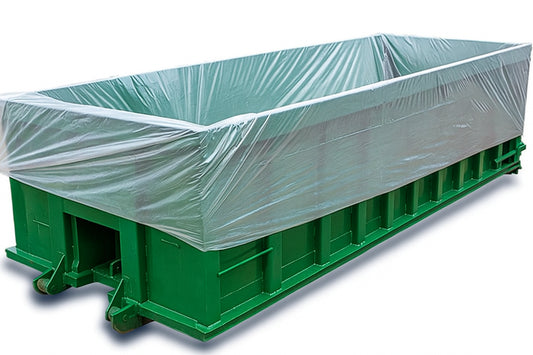 22' x 8' x 8' Polyethylene Dumpster Liners, Clear