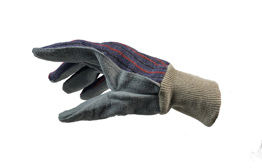 Leather Palm Glove With Knit Wrist, Per Dozen