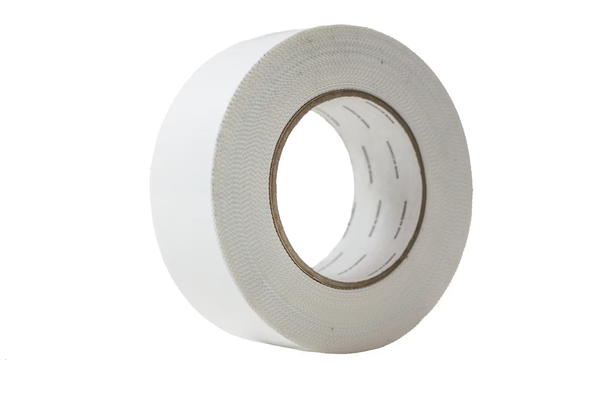 2" Vinyl Poly Tape, White, Per Roll