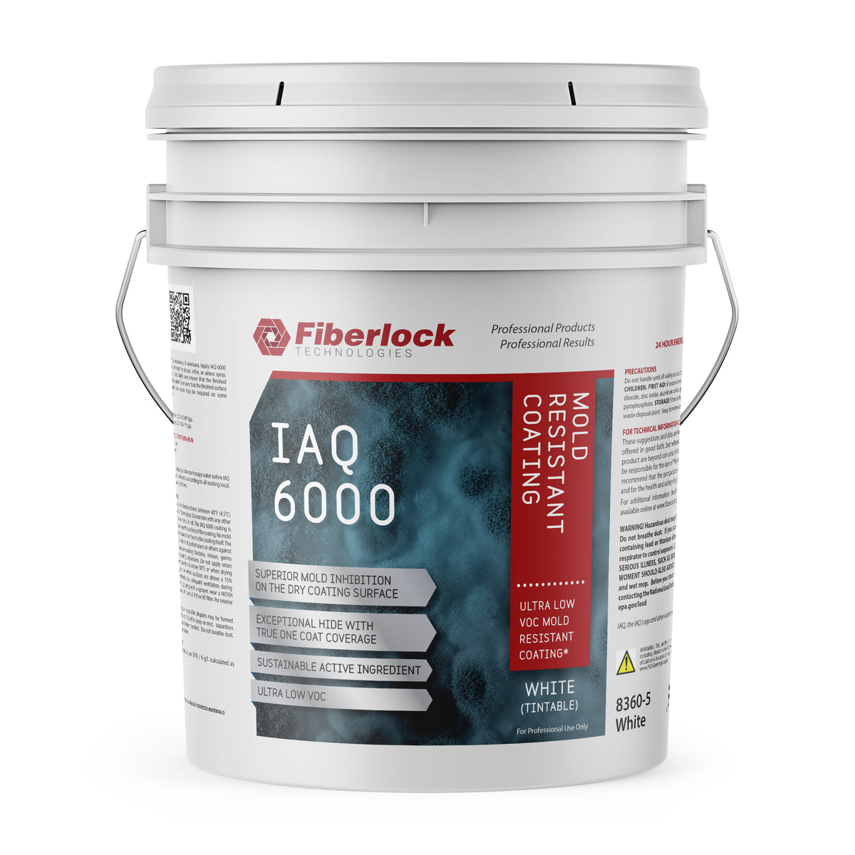 Fiberlock IAQ 6000 Mold Resistant Coating, White