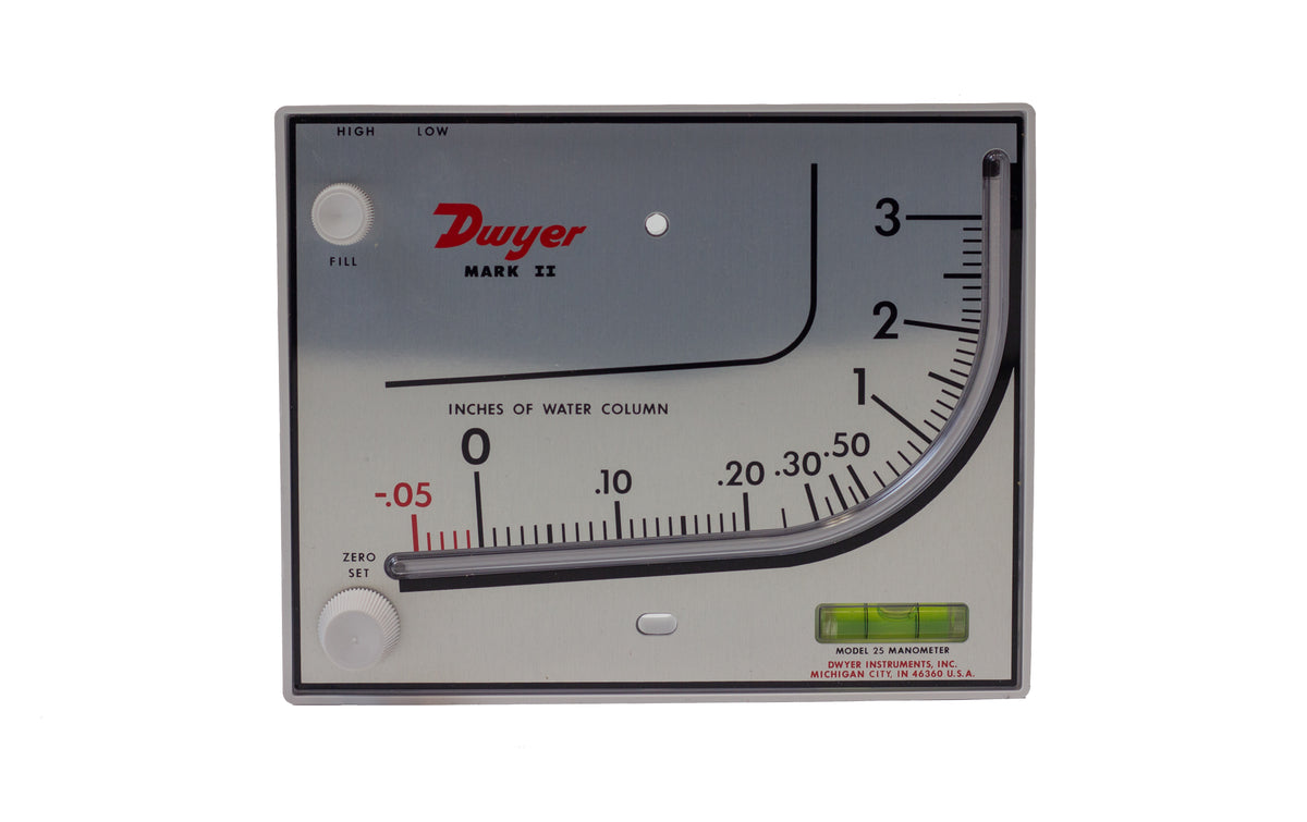 Dwyer Series Mark II Molded Plastic Manometer