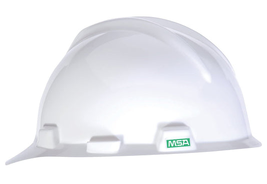 V-Gard Slotted Cap, White, w/Staz-On Suspension