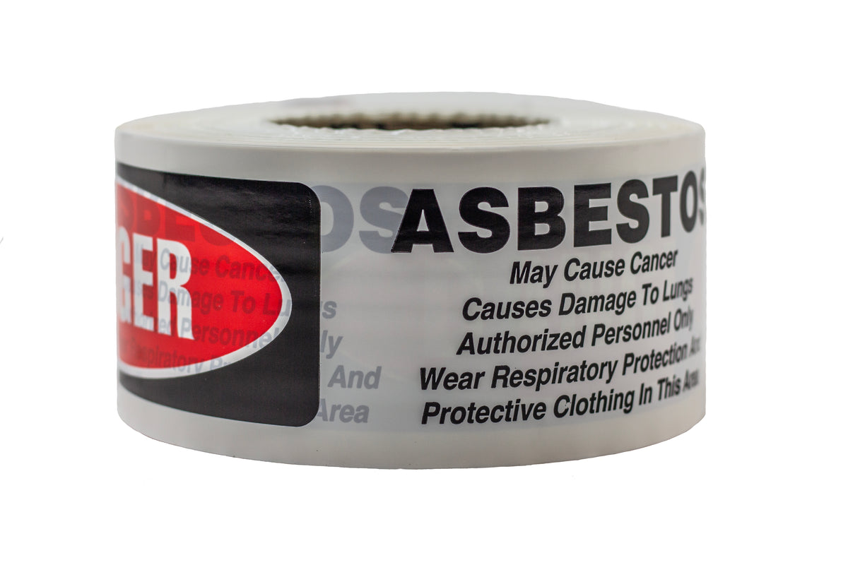 Danger Asbestos Barrier Tape